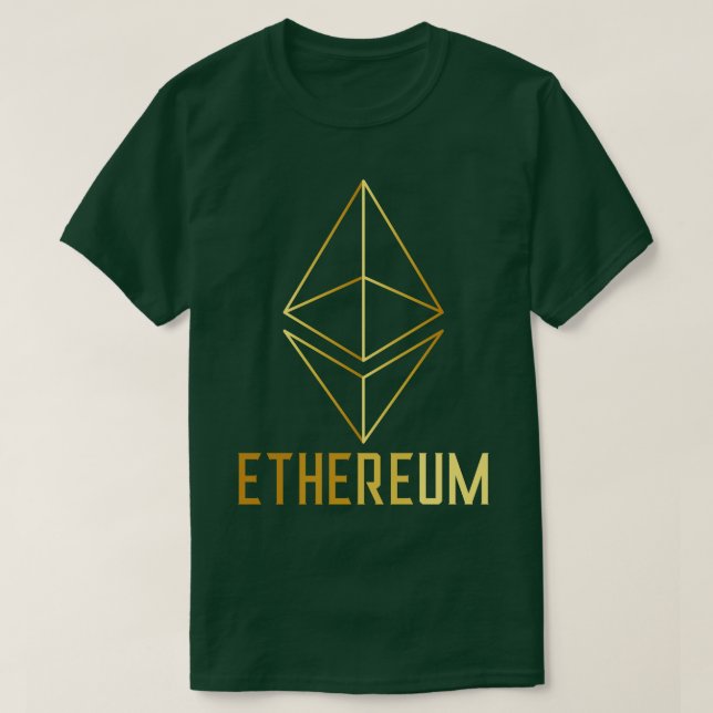 Camiseta Eethum Cryptocurrency ETH Blocchain 1 (Frente do Design)