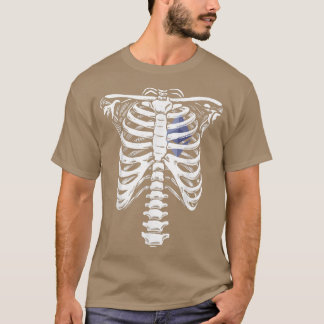 Camiseta Eethum Heart Skeleton Rib Cage Adora ETH HODL Ske