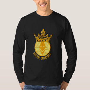 Camiseta Eethum Money King Crown Cryptocurrency Blocchai