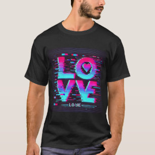 Camiseta Efeito de Amor com Falha Digital