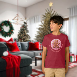Camiseta Efeito de bordados - Pão de Natal