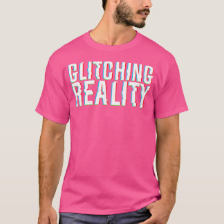 Camiseta Efeito de Ilusão Óptica 3D Glitching Reality