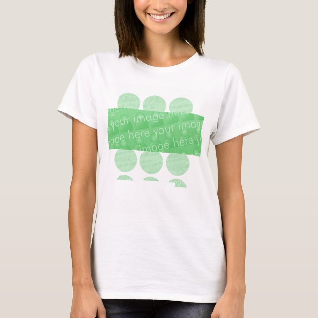 Camiseta Efeito Design de Círculos e Caixa (Frente)