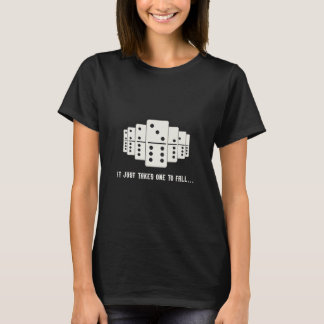Camiseta Efeito Domino Queda Azulejos Domino Gama RetroCons