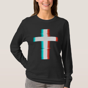 Camiseta Efeito legal da Diminuição Moderna da Cruz Cristã