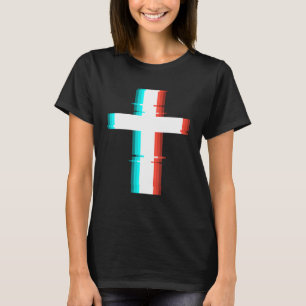 Camiseta Efeito legal da Diminuição Moderna da Cruz Cristã