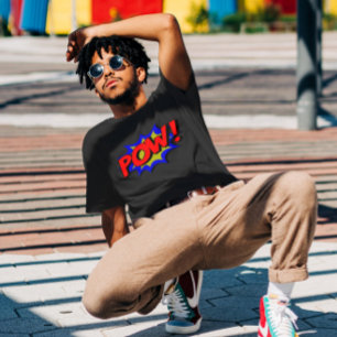 Camiseta Efeito Sonoro Retro Quadrinhos Pop Art PO