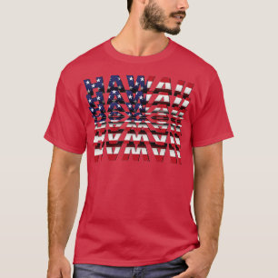 Camiseta efeito Texto do Sacudir Havaí