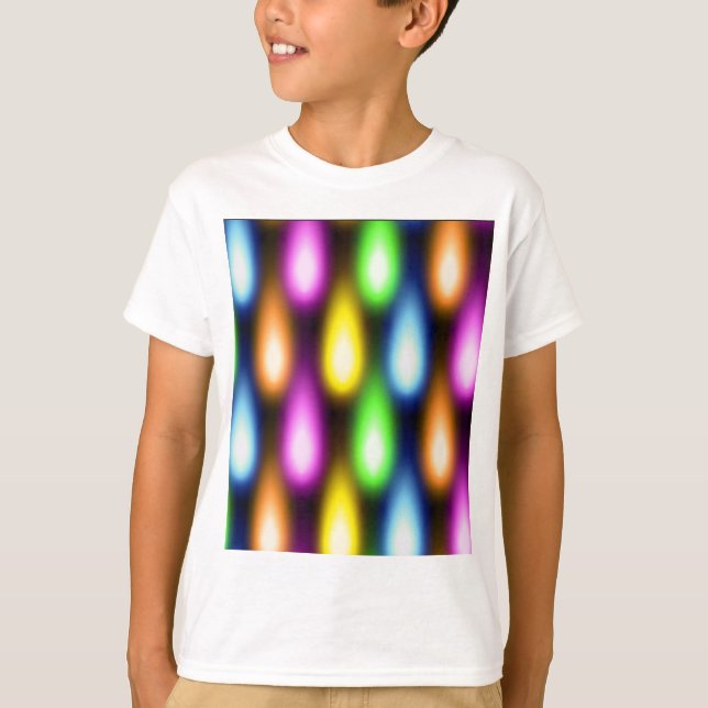 Camiseta Efeitos da luz coloridos (Frente)