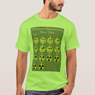 Camiseta Efeitos da radiação ao longo do tempo