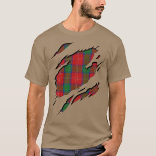 Camiseta Efeitos da xadrez de Tartan de Chisholm do clã