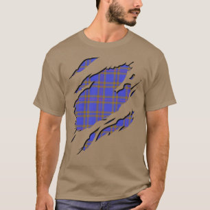 Camiseta Efeitos de Xadrez de Clan Elliot Elliott Tartan
