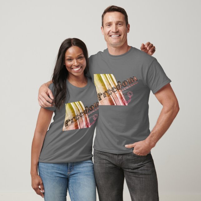 Camiseta Efeitos multicoloridos metálicos escritos com c (Unissex)