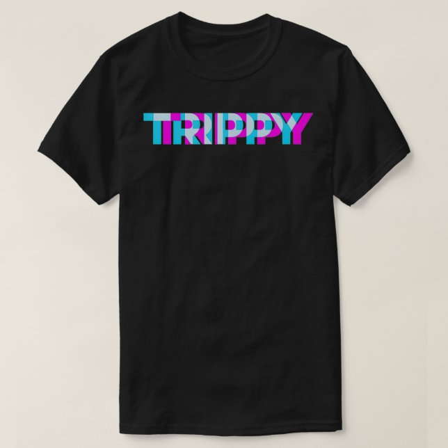 Camiseta Efeitos ópticos TRIPPY perfeitos para uma Parte ou (Frente do Design)