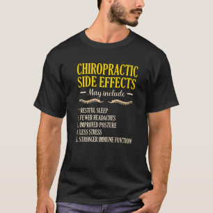 Camiseta Efeitos Secundários Chiropractic Cirurgião Chiropr