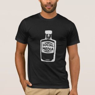 Camiseta Efeitos visuais sobre mídias sociais na Internet
