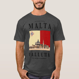 Camiseta efetuar uma viagem a Malta