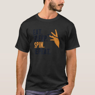 Camiseta Efetue a rotação do sono Repetir truques à volta d