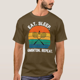 Camiseta Efetue o adormecimento do emblema Repetir Texto Br