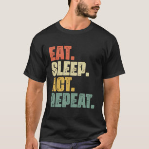 Camiseta Efetue o adormecimento Repetir a Atriz do ator da 