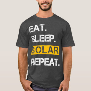 Camiseta Efetue o repouso solar repita energia renovável