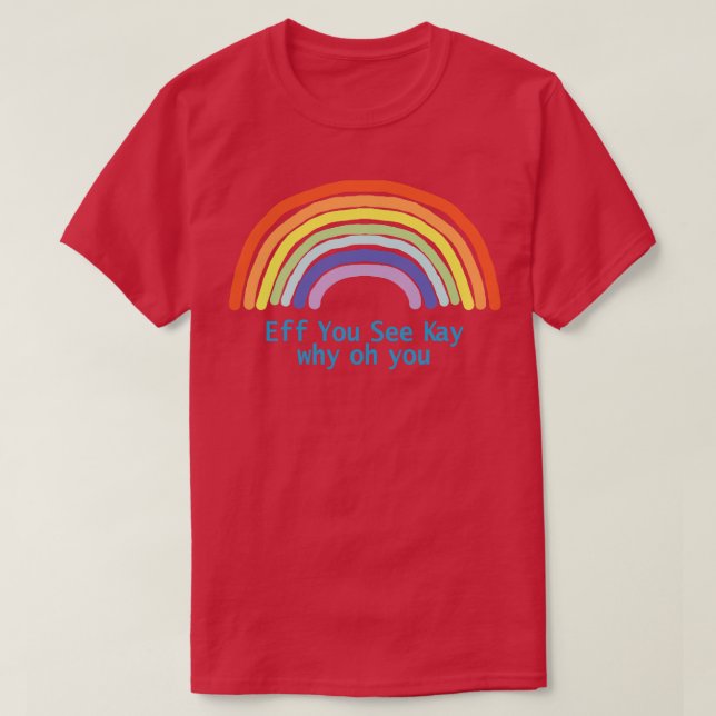 Camiseta Eff Você Vê Kay Rainbow (Frente do Design)
