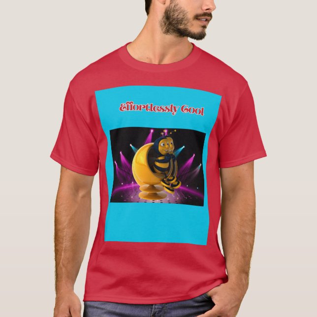 Camiseta Effortlessly Cool Bee T-Shirt – Stylish Cartoon Vi (Frente)