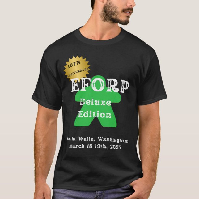Camiseta EFORP 2025 10º aniversário Deluxe Edition Verde (Frente)