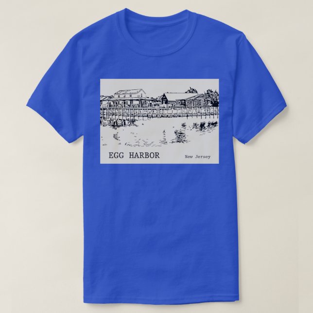 Camiseta Egg Harbor New Jersey 1 (Frente do Design)