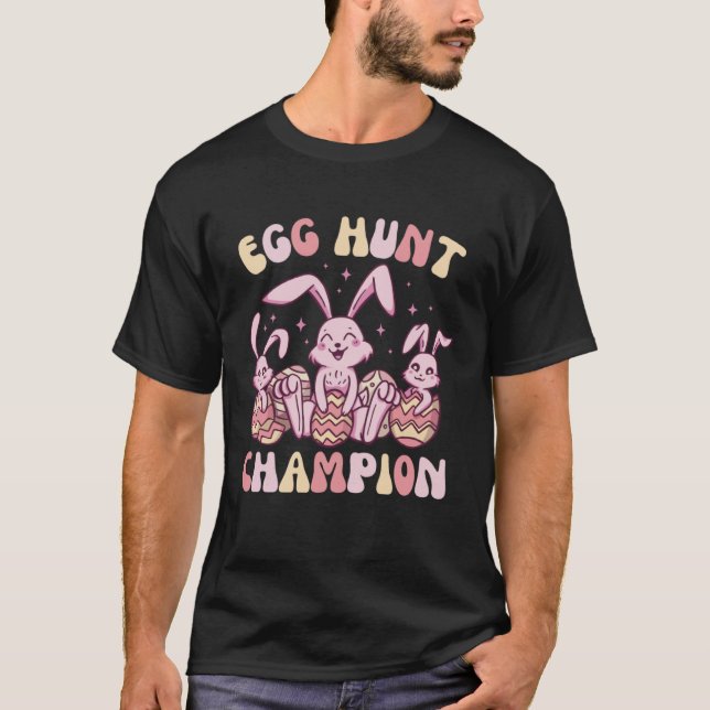 Camiseta Egg Hunt Champion  Cute Easter Egg for Boys Girls (Frente)