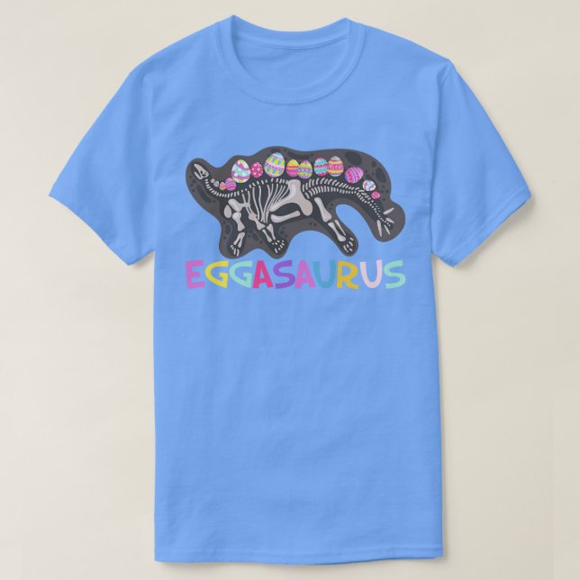 Camiseta eggasauro engraçado estegossauro ovo dinossauro fe (Frente do Design)