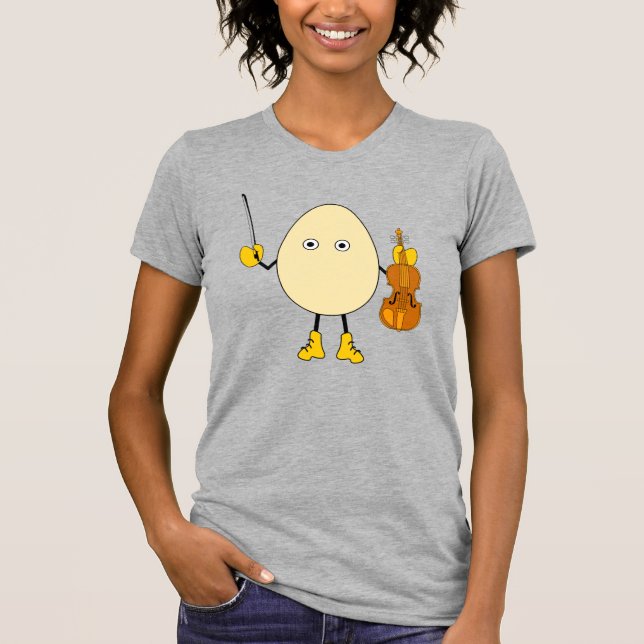 Camiseta Egghead Violinist (Frente)