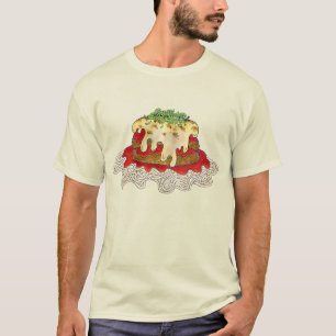 Camiseta EggPlant Parm Parmesan - Comida do restaurante ita