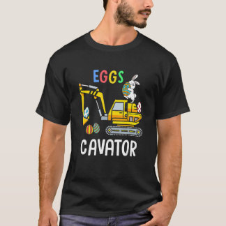 Camiseta Eggs Cavator Happy Easter Bunny Cute Boys Girls Ki