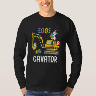 Camiseta Eggs Cavator Happy Easter Bunny Cute Boys Girls Ki