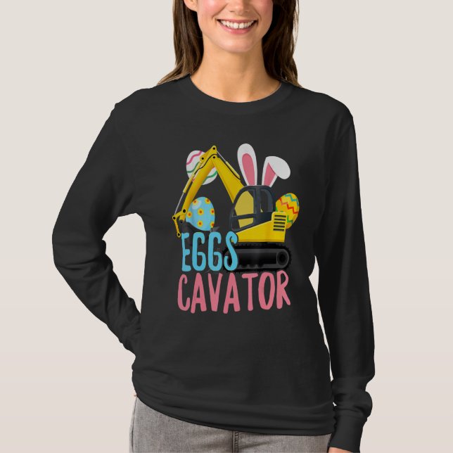 Camiseta Eggscavator Toddler Kids Felz pascoa Excava (Frente)
