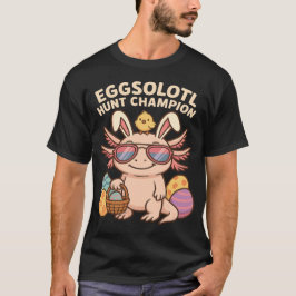 Camiseta Eggsolotl Hunt Champion - Engraçado Cute Axo