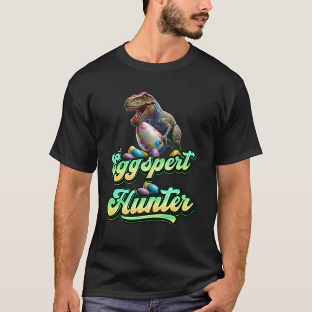 Camiseta Eggspert Easter Eggs Hunter Easter Dinosaur Egg  4 (Frente)
