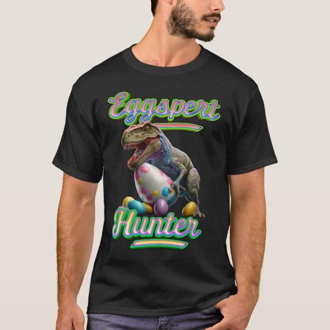 Camiseta Eggspert Easter Eggs Hunter Easter Dinosaur Egg  5 (Frente)