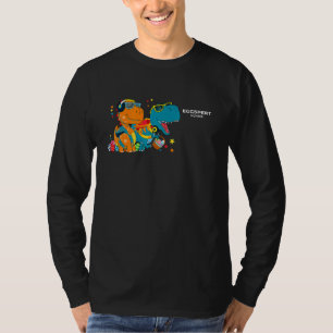 Camiseta Eggspert Hunter Ovo Caça Legal Páscoa T Rex Dinosa
