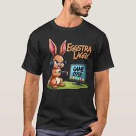 Camiseta Eggstra Laggy - Engraçada Páscoa de coelhinhos