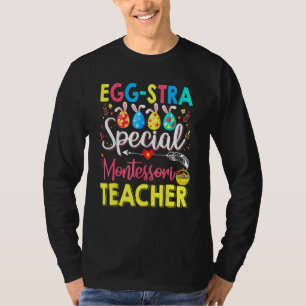 Camiseta Eggstra Special Montessori Teacher Costume Happy E