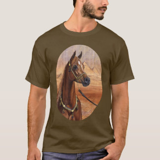 Camiseta egípcia do cavalo da princesa Árabe