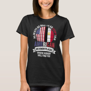 Camiseta Egípcio Americano Conhecemos Lugares onde Country 
