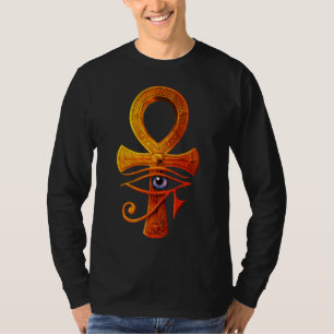 Camiseta Egípcio Ankh Eye of Horus Ancient Symbol Protect