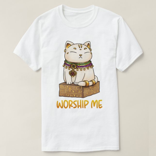 Camiseta Egípcio Deus Bastet Culto Me (Frente do Design)