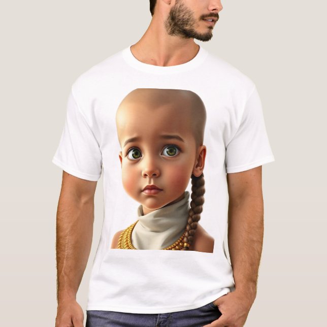 Camiseta Egípcio Nobre Child Face (Frente)