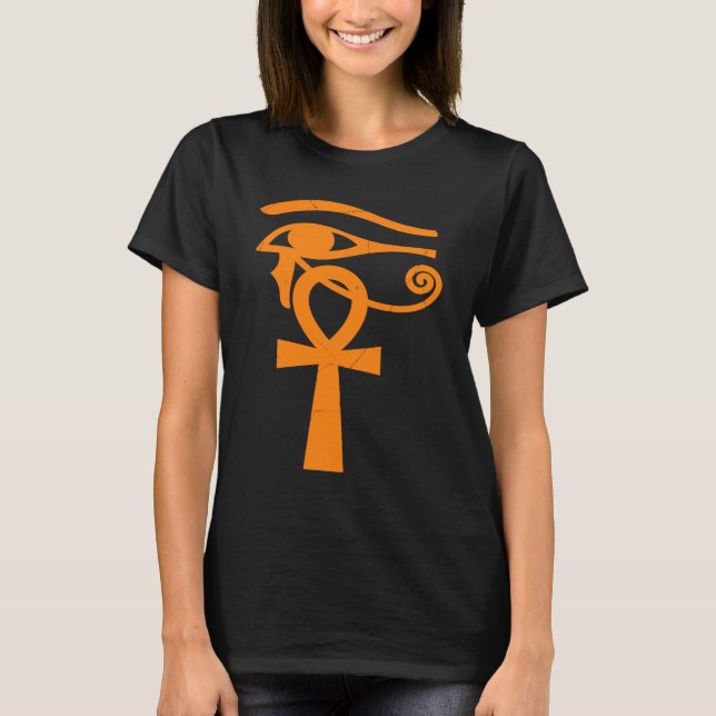 Camiseta Egípcio Olho De Horus Ankh, Arqueólogo Do Egito (Frente)