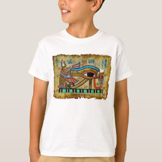 Camiseta Egípcio Olho de Horus Designer de Arte Antiga