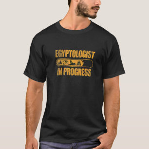 Camiseta Egiptologia Antigo Egito Egiptólogo em Andamento